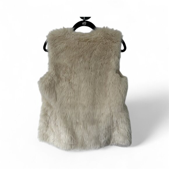 Old Navy Faux Fur Vest in Cream - Size: M - Picture 3 of 6